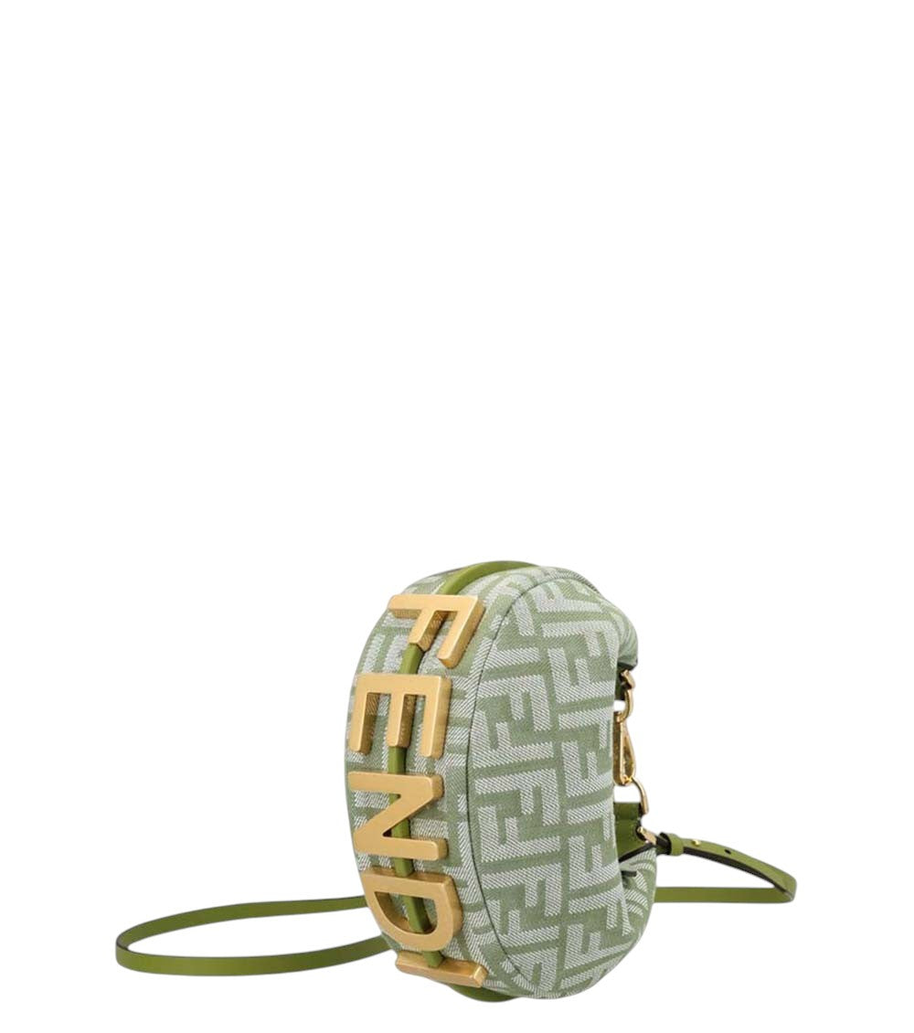 Green Fendigraphy Mini Crossbody Bag 3
