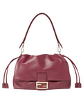 Red Baguette Soft Large Shoulder Bag 1