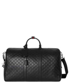 Black GG Emblem Large Duffle Bag 1