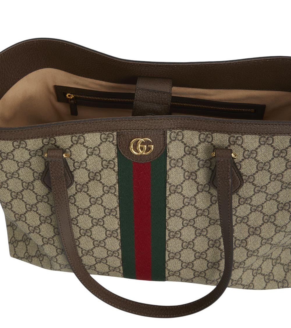 Beige Ophidia GG Medium Tote 3