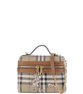 Beige Check Mates Vanity Mini Crossbody Bag 1