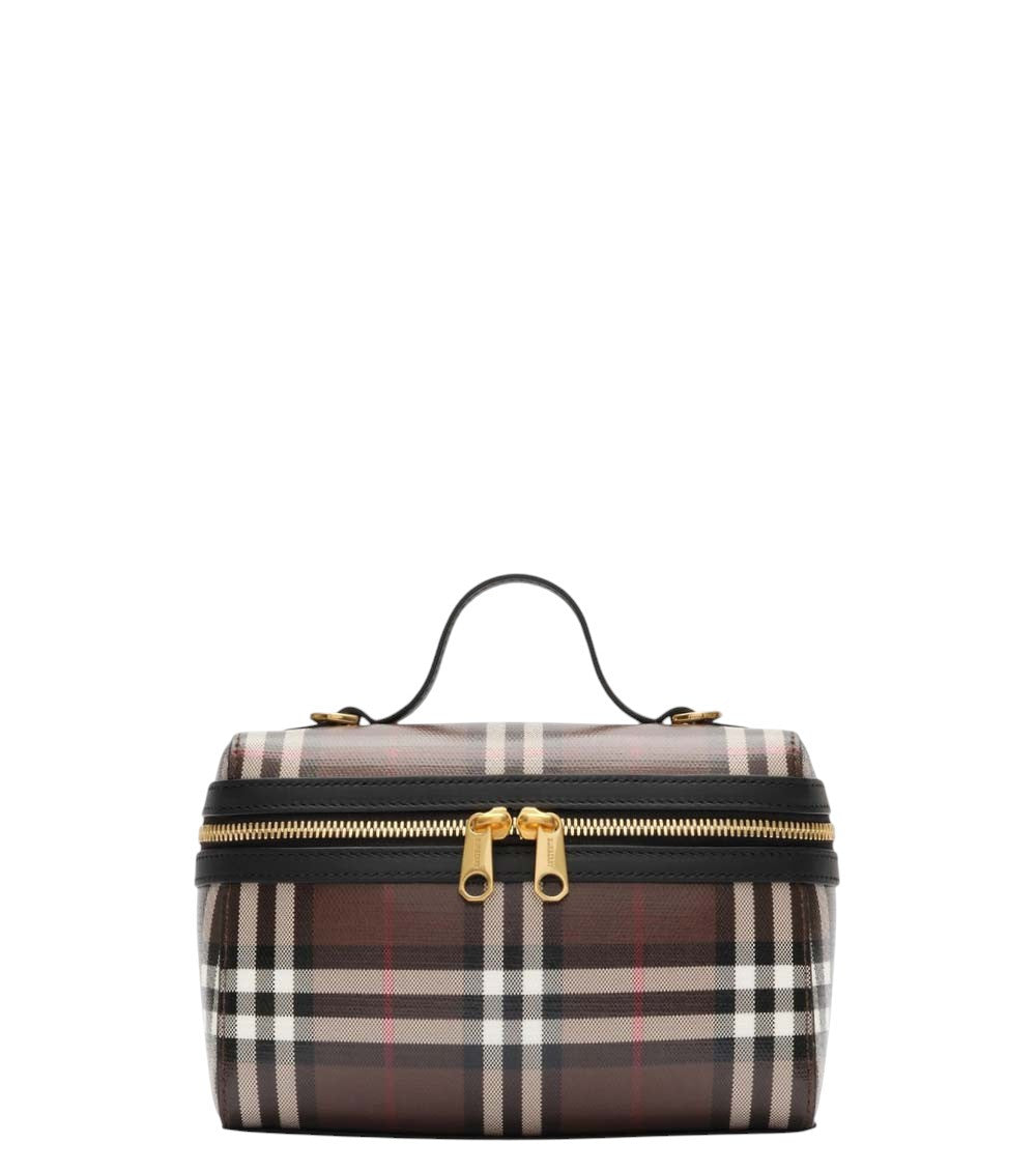 Brown Check Vanity Mini Crossbody Bag 1