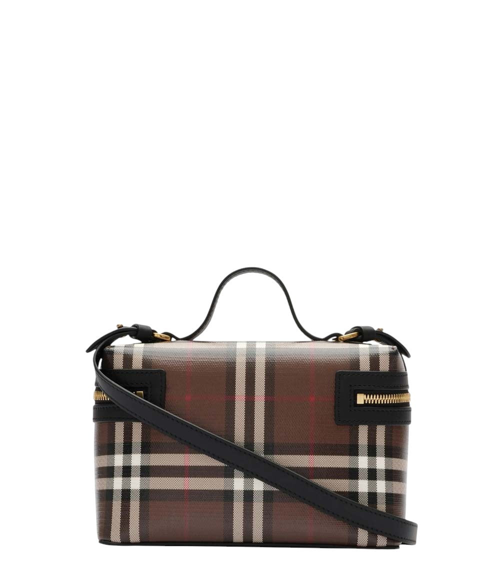 Brown Check Vanity Mini Crossbody Bag 2