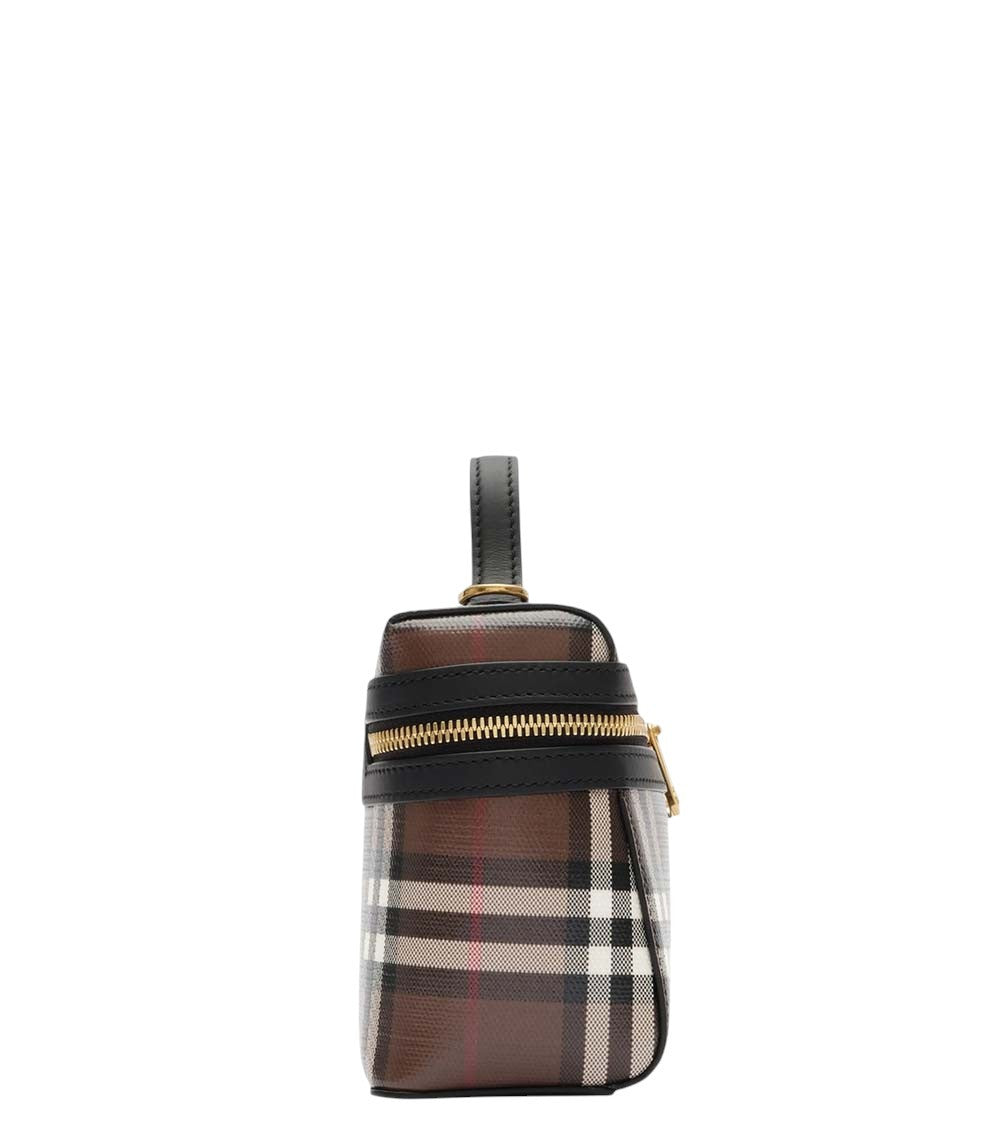 Brown Check Vanity Mini Crossbody Bag 3