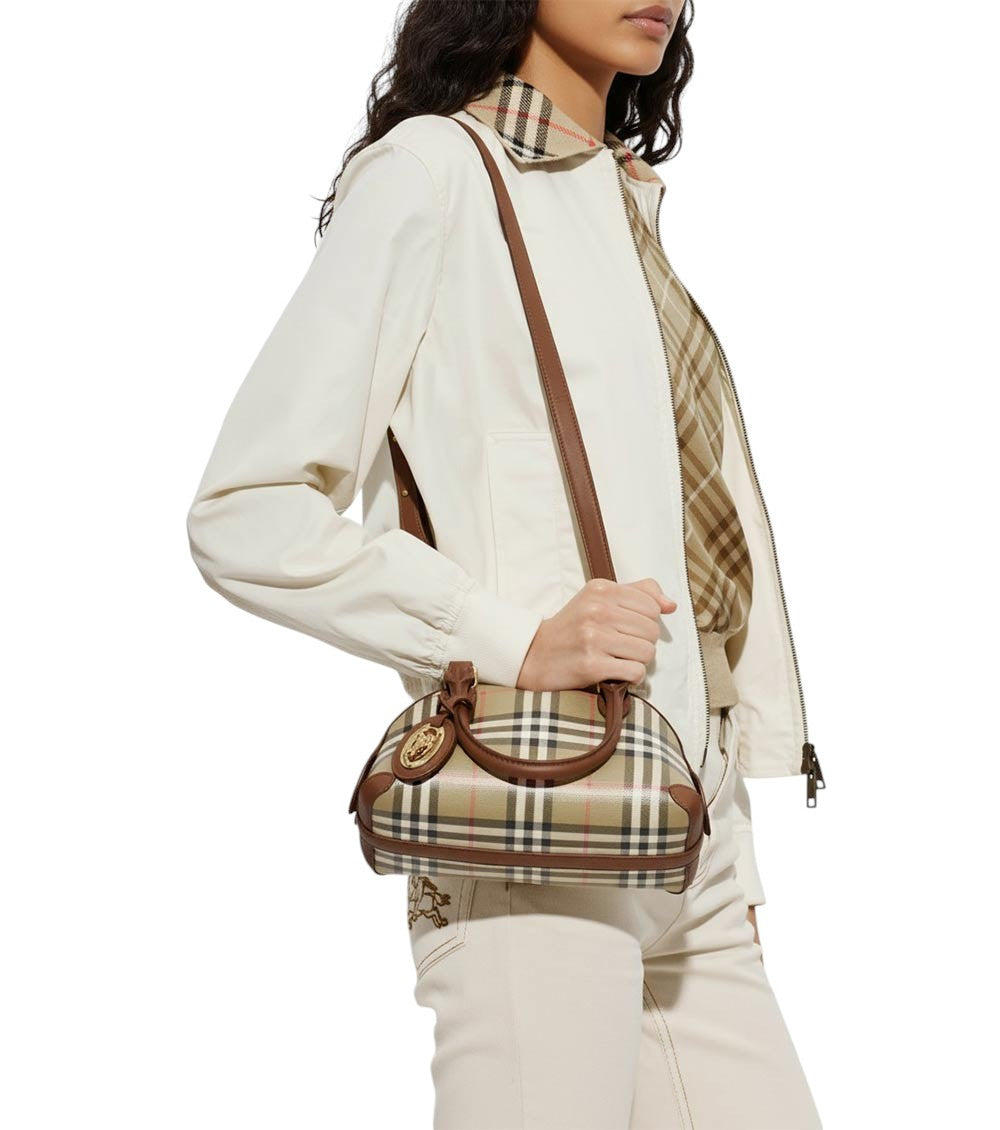 Beige Primrose Mini Duffle Bag 6