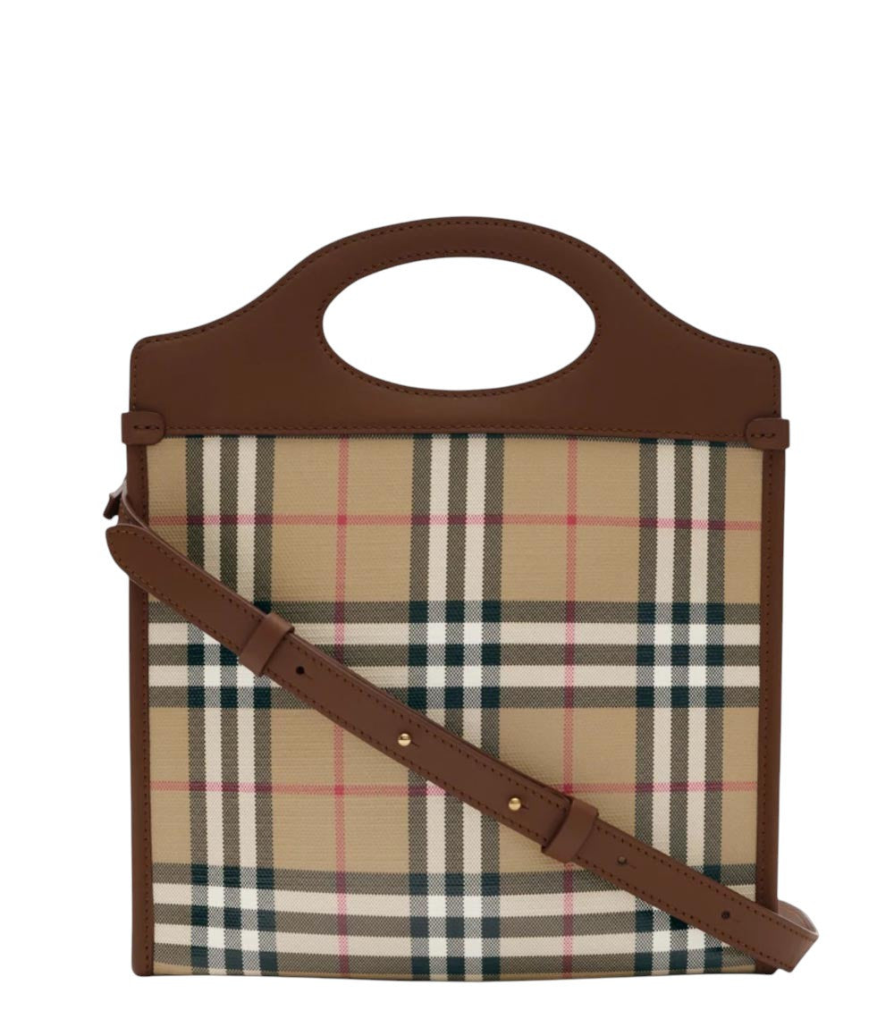 Beige Pocket Mini Tote 2