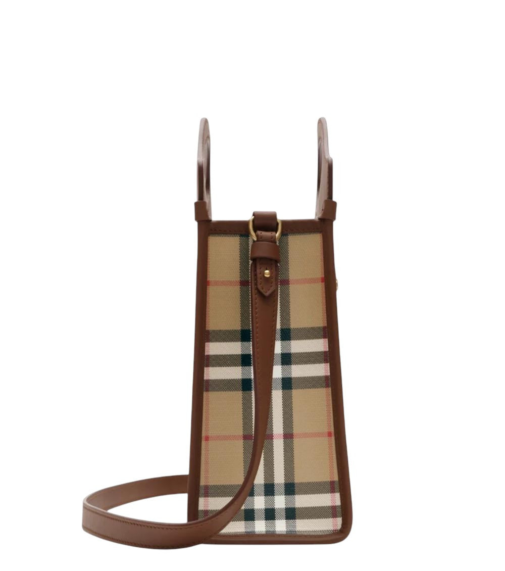 Beige Pocket Mini Tote 3