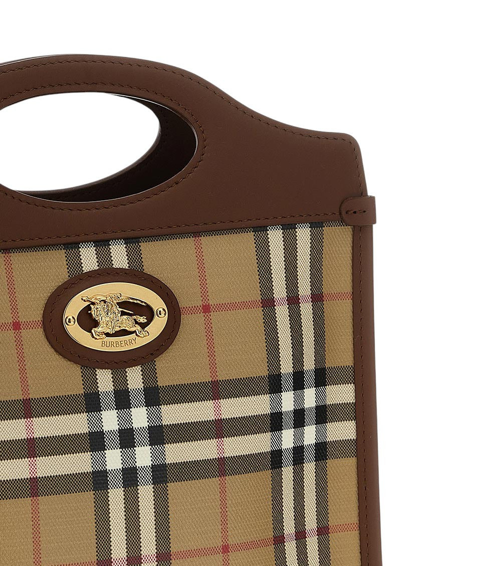 Beige Pocket Mini Tote 5