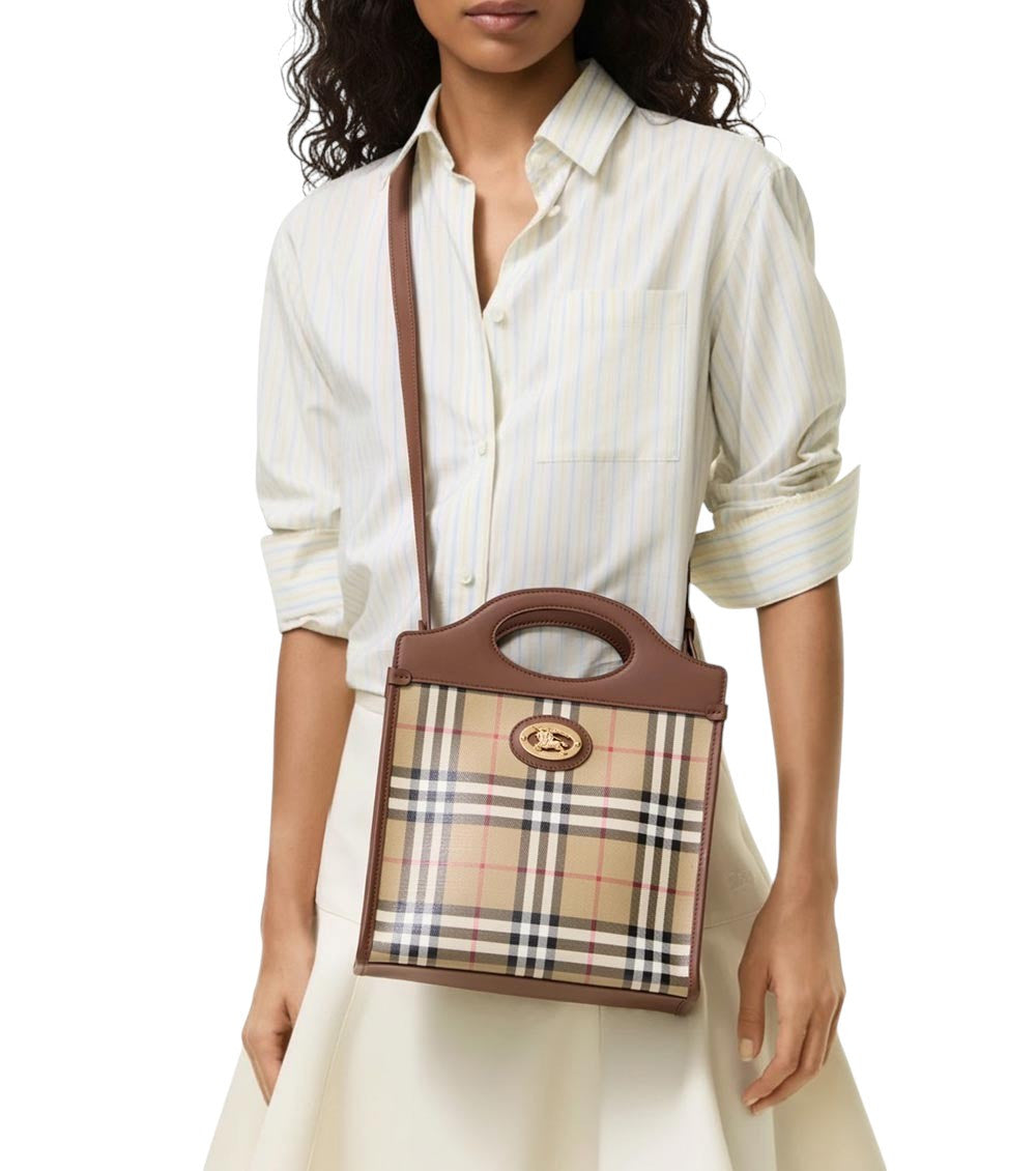 Beige Pocket Mini Tote 6