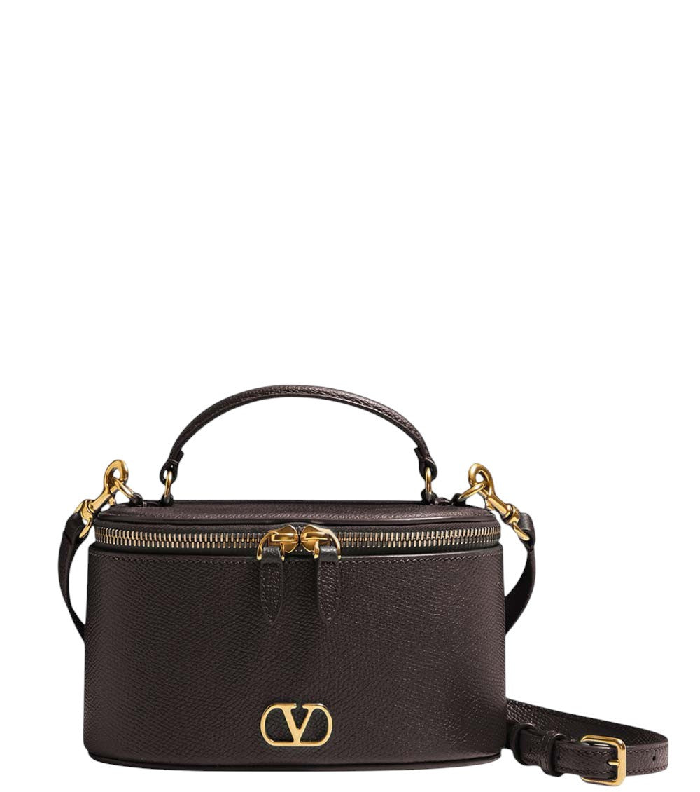 Dark Brown VLogo Mini Crossbody Bag 1