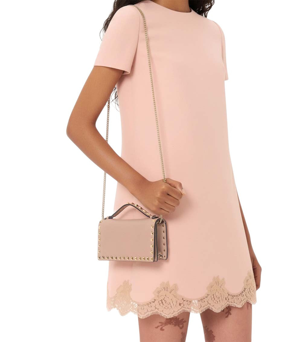 Pink Rockstud Clutch 5