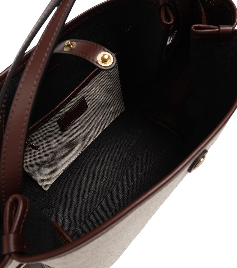 Beige Clover Small Tote 5