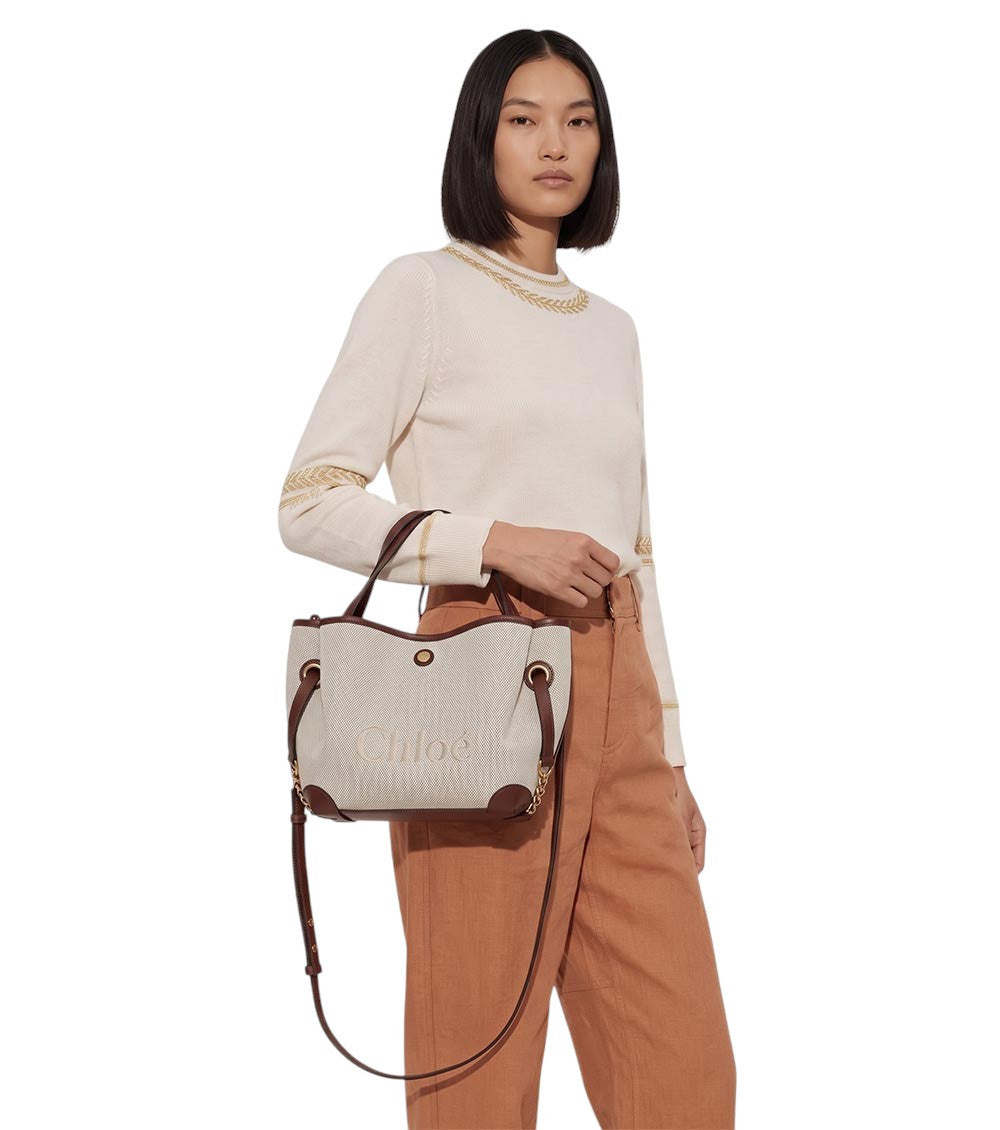 Beige Clover Small Tote 6