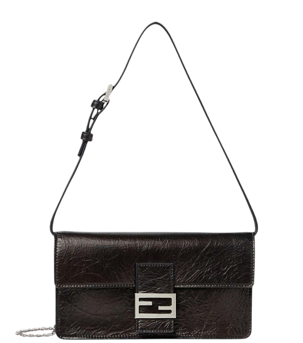 Black Logo Small Shoulder Bag 1