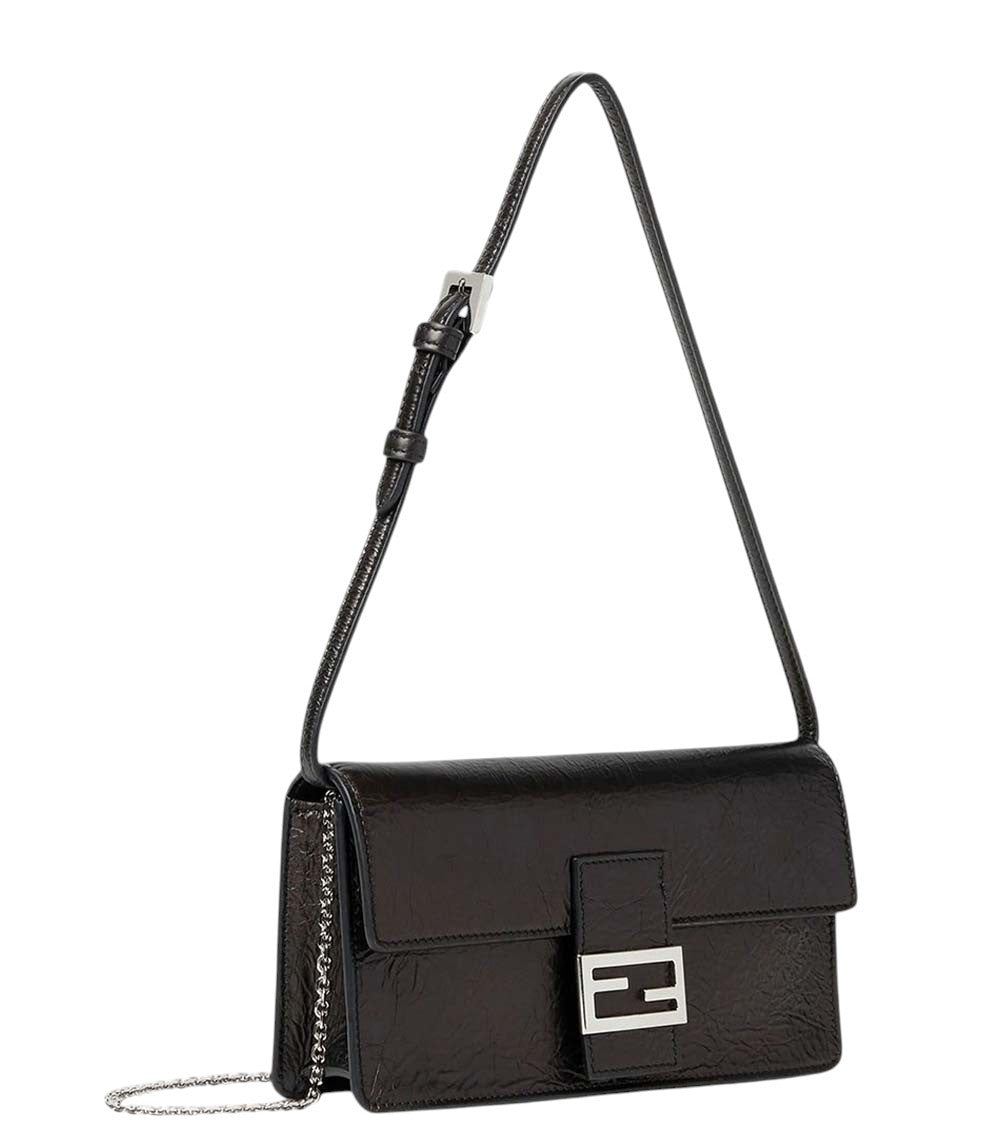 Black Logo Small Shoulder Bag 2