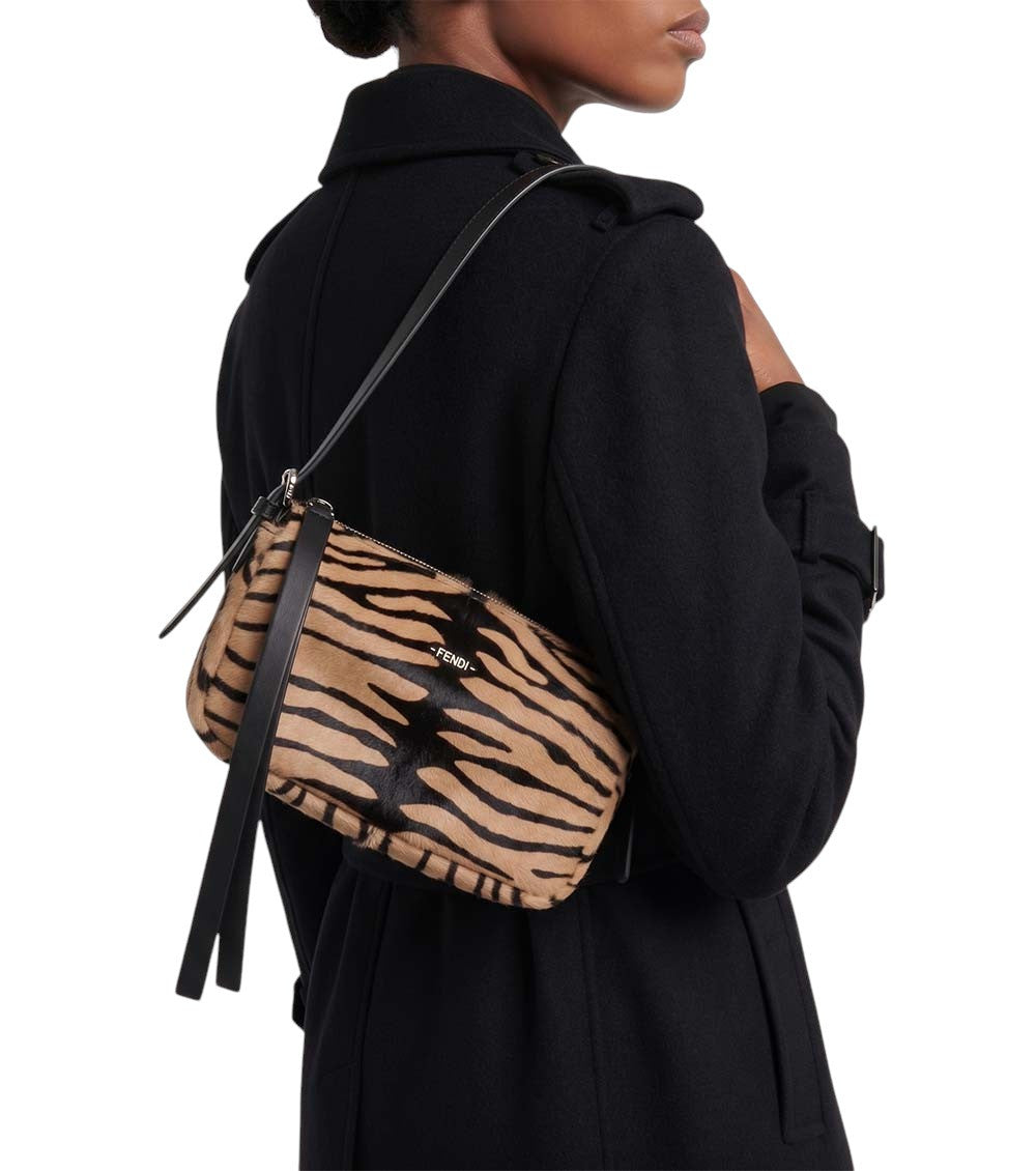 Brown Logo Small Shoulder Bag 6