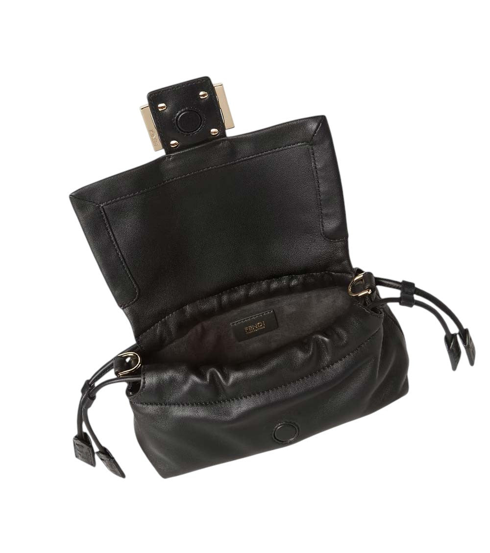 Black Baguette Small Shoulder Bag 4