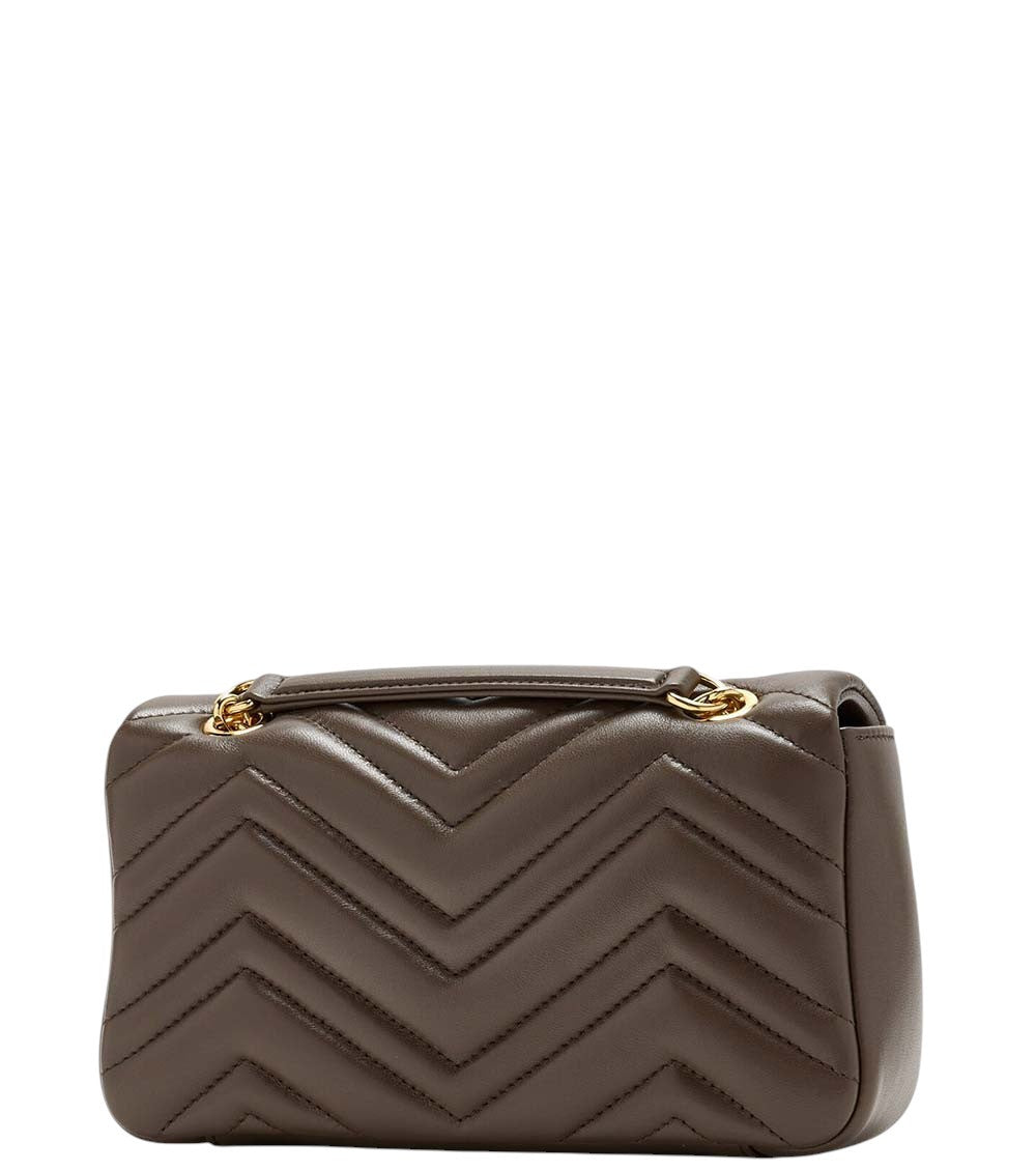 Brown GG Marmont Small Shoulder Bag 2