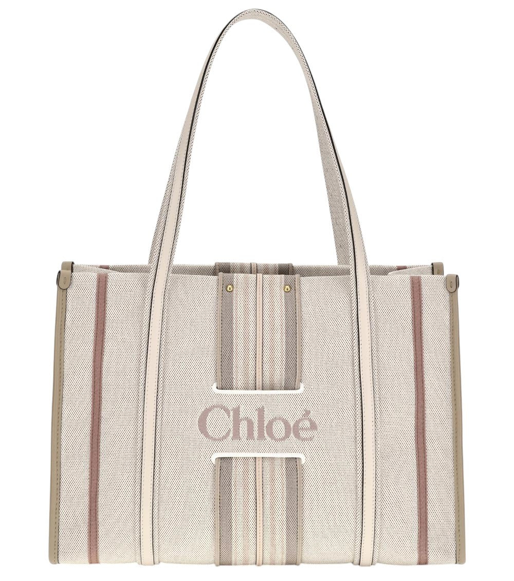 Beige Woody Loop Tote Tote 1
