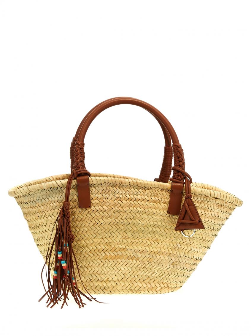 Brown Icon Palm Leaf Big handbag 2
