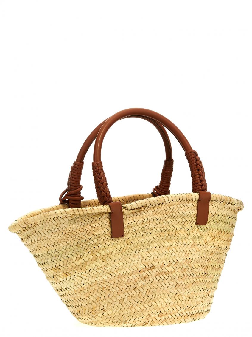 Brown Icon Palm Leaf Big handbag 3