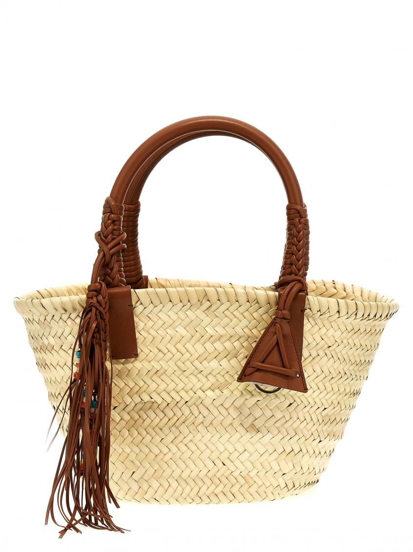 Brown Icon Palm Leaf Small handbag 2