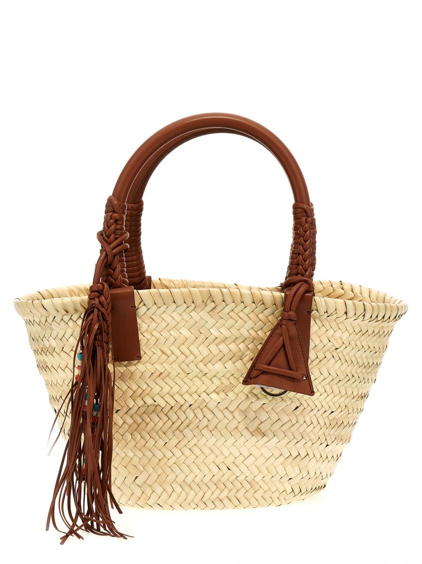 Brown Icon Palm Leaf Small handbag 3