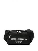 Black Logo nylon beltbag 1