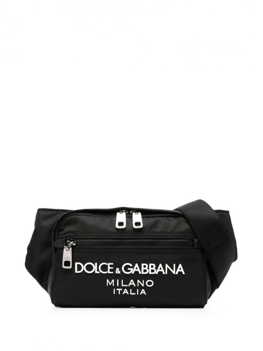 Black Logo nylon beltbag 2