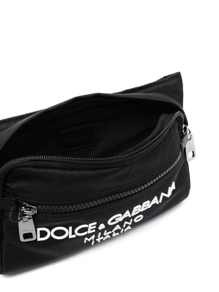 Black Logo nylon beltbag 4