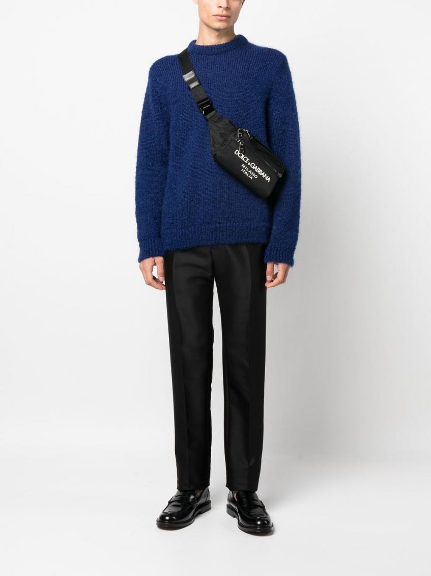 Black Logo nylon beltbag 5