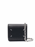 Black Leather wallet on chain 1