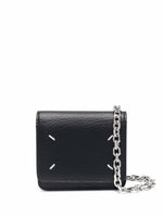 Black Leather wallet on chain 1
