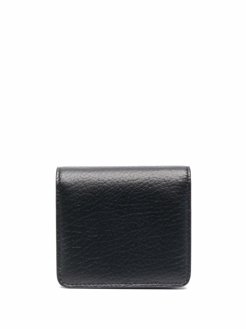 Black Leather wallet on chain 2