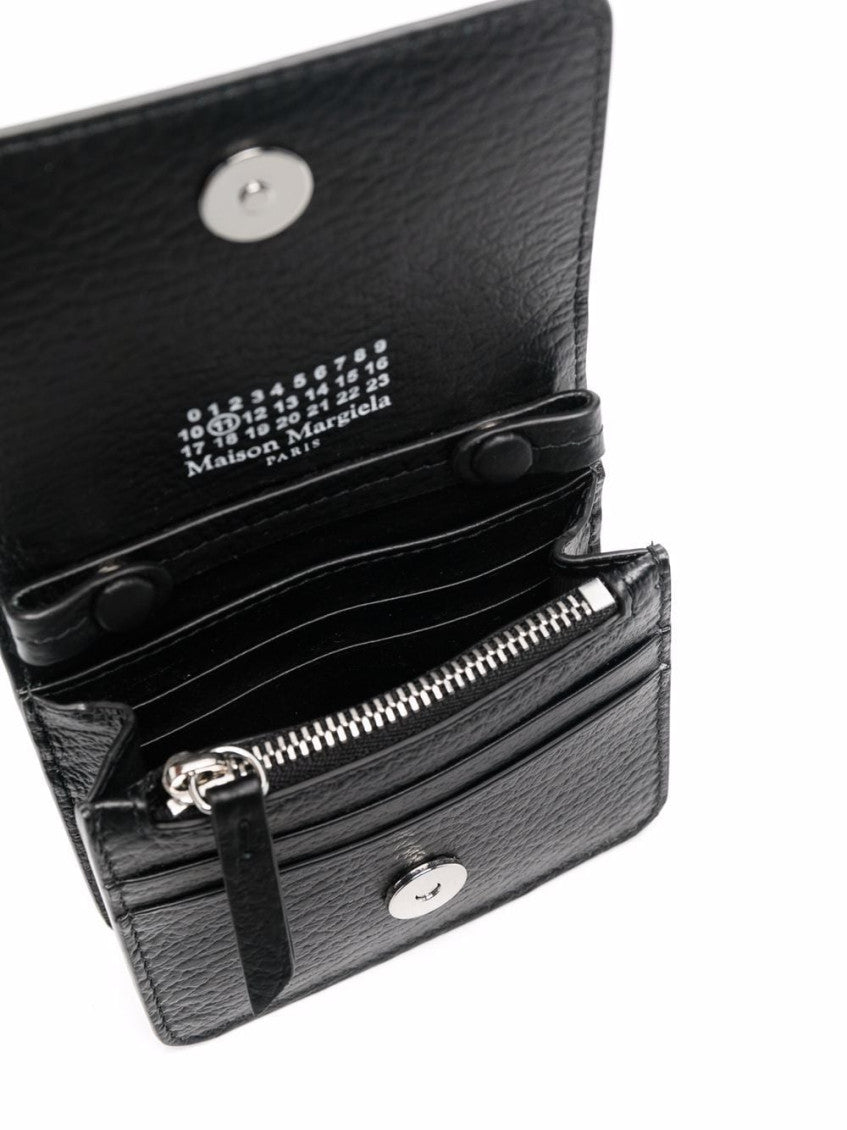 Black Leather wallet on chain 4
