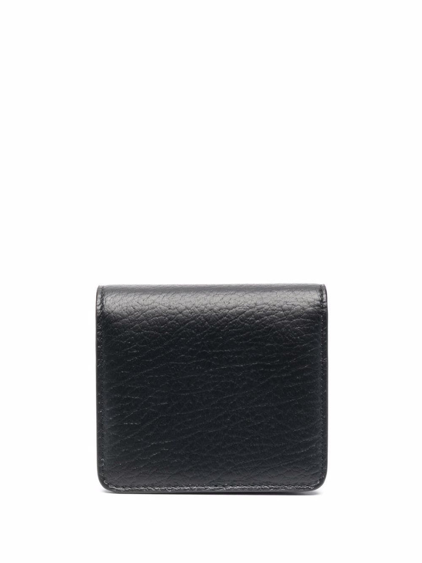 Black Leather wallet on chain 5