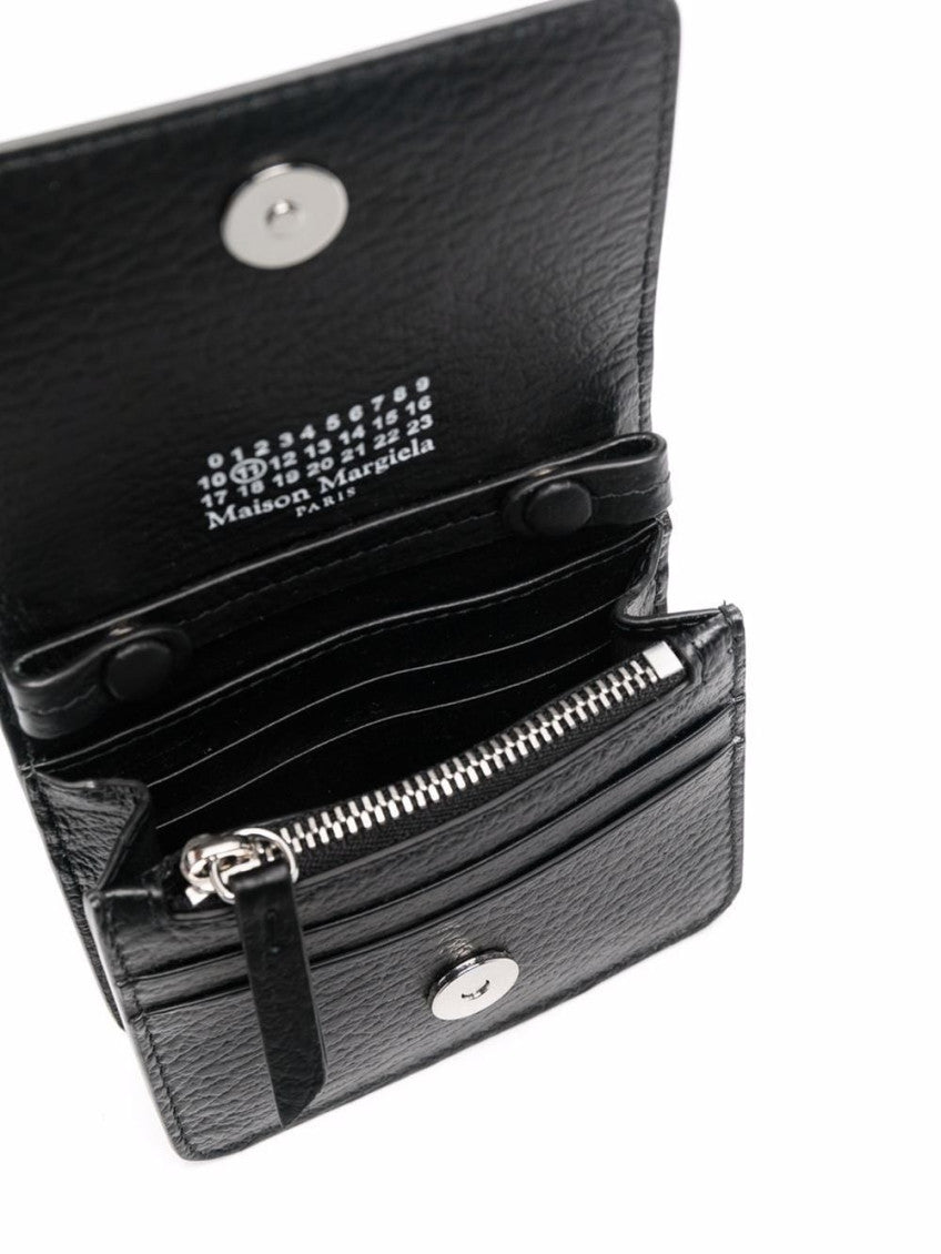 Black Leather wallet on chain 7