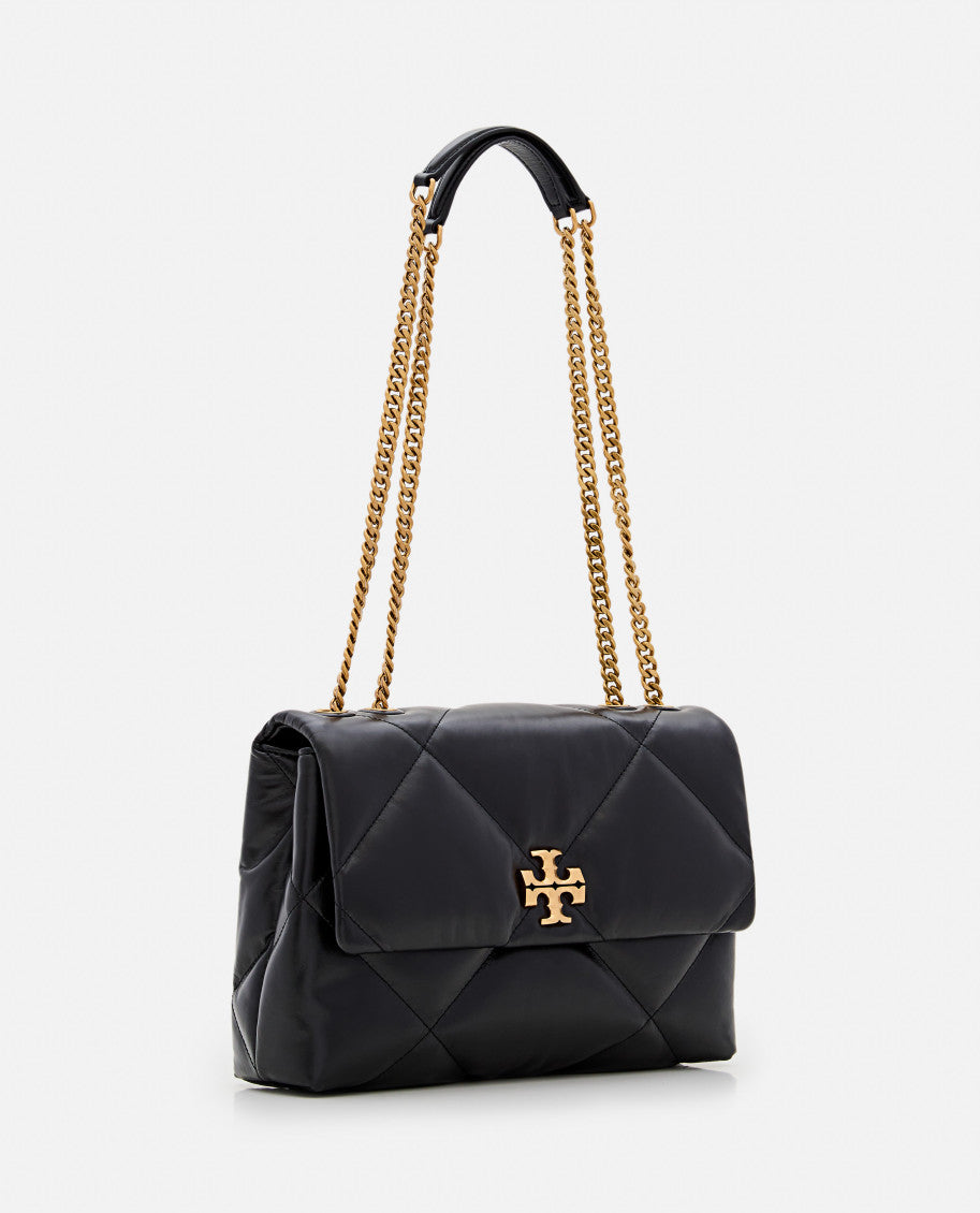 Black KIRA DIAMOND QUILT SHOULDER BAG 3