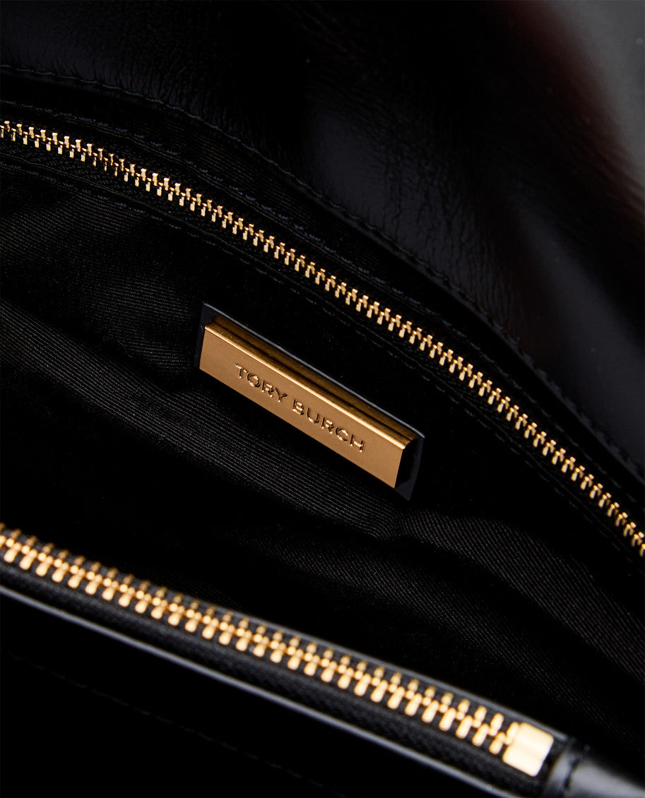 Black KIRA DIAMOND QUILT SHOULDER BAG 4