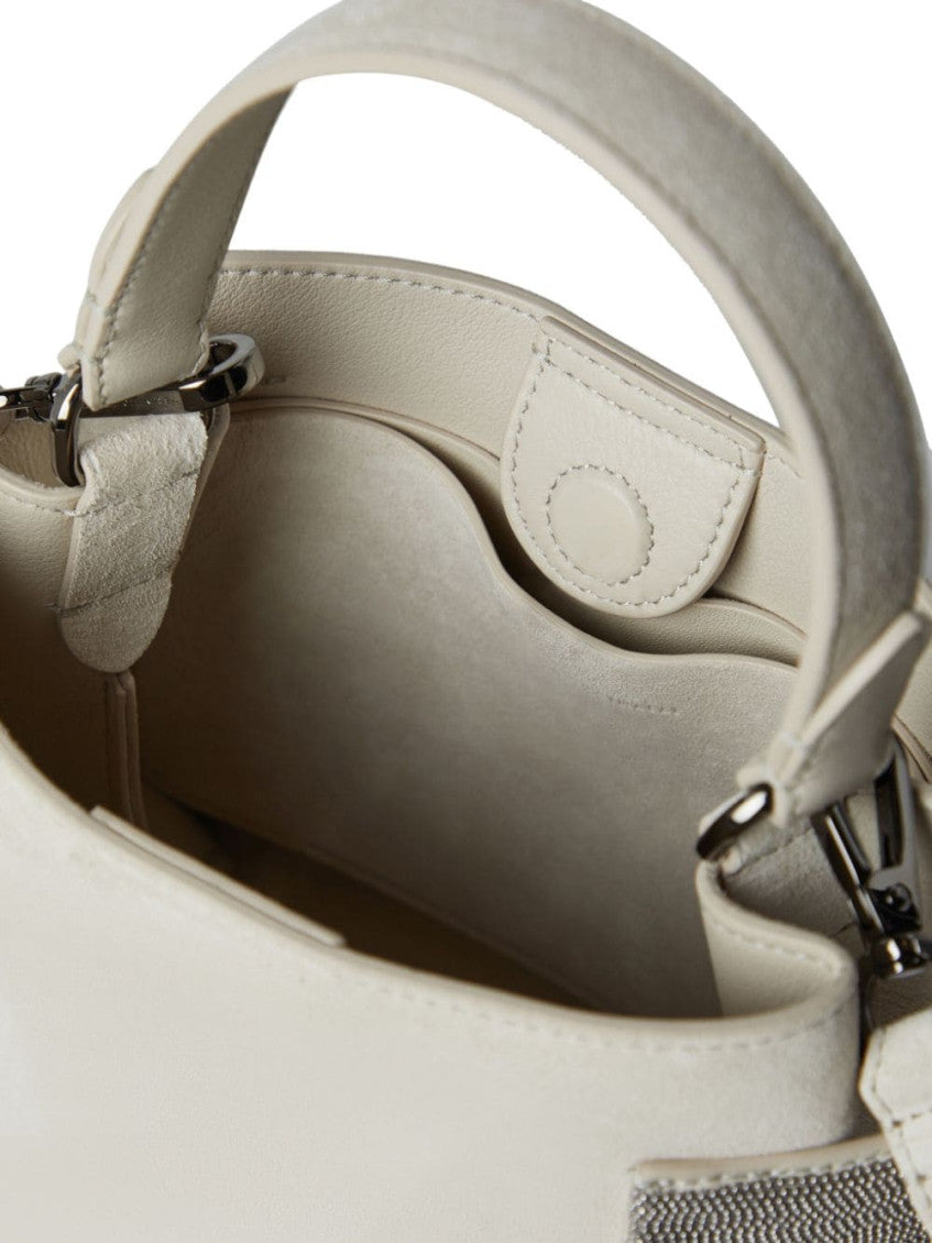 White Suede handbag 2