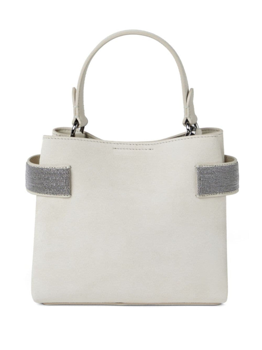 White Suede handbag 5