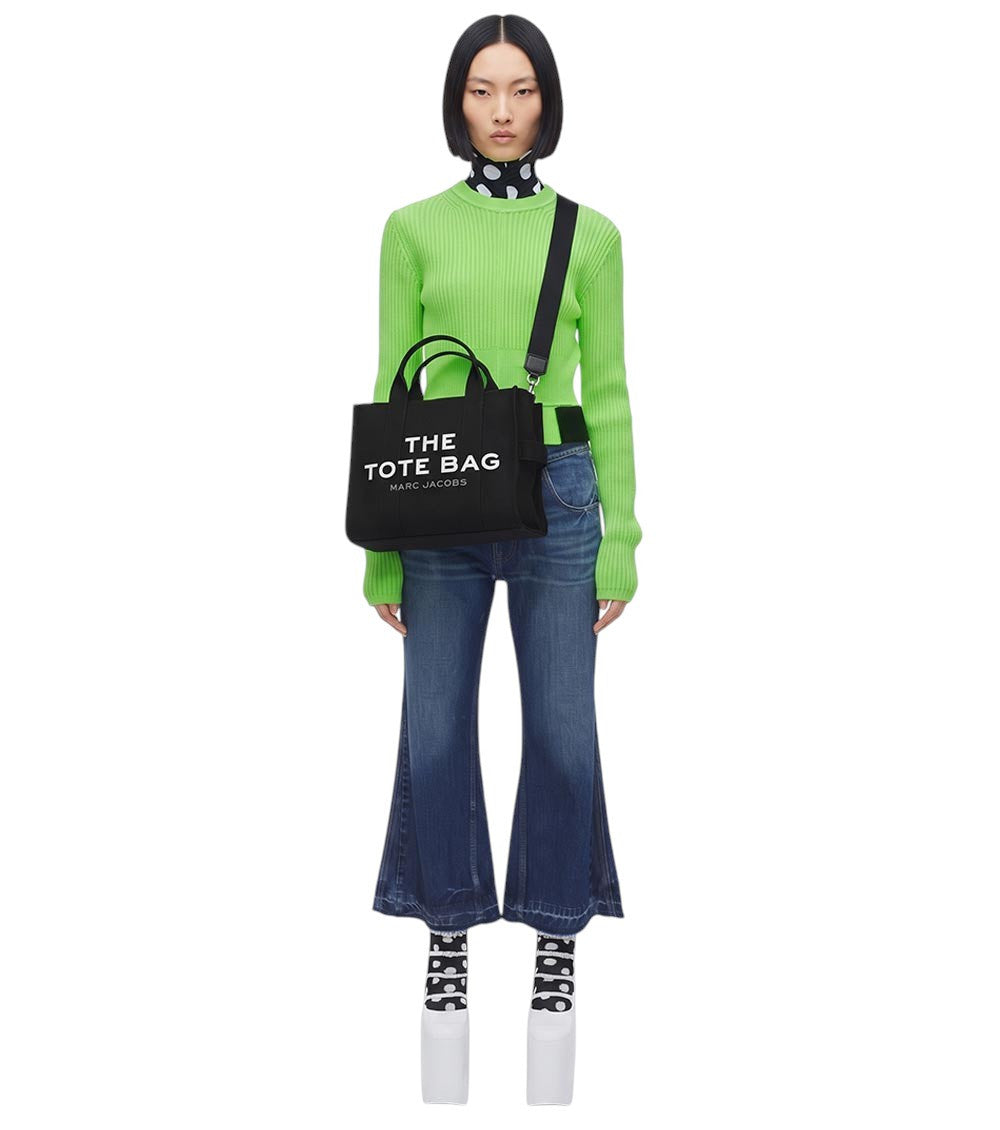 Black The Top Zip Medium Tote 4