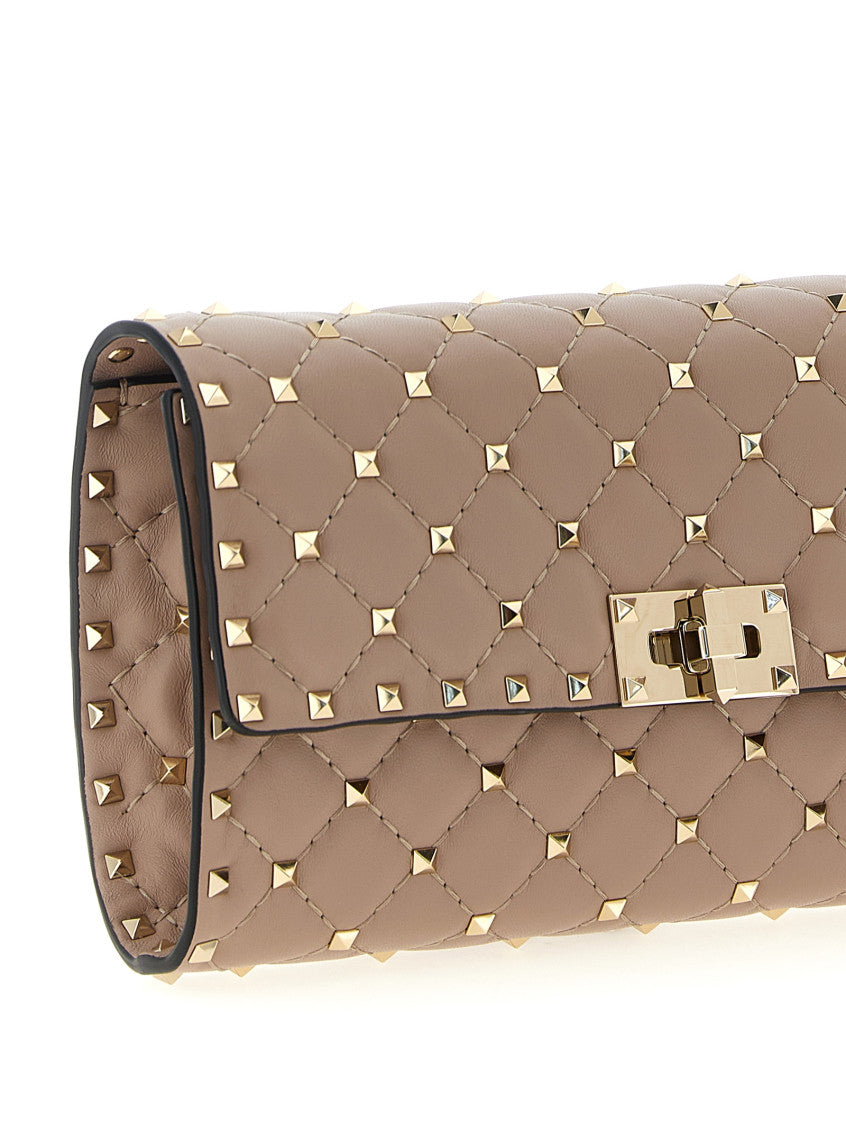 Pink 'Rockstud Spike' Shoulder Bag 3