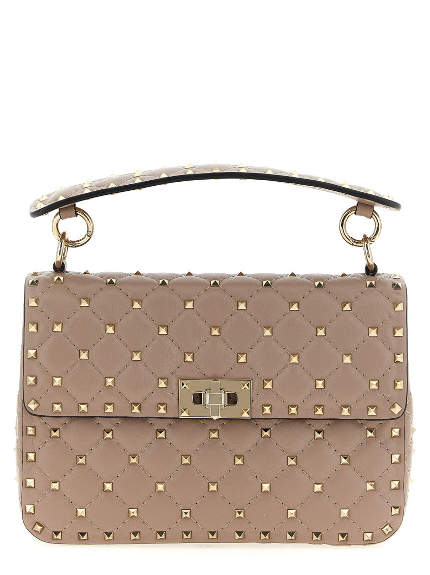 Pink 'Rockstud Spike' Shoulder Bag 1
