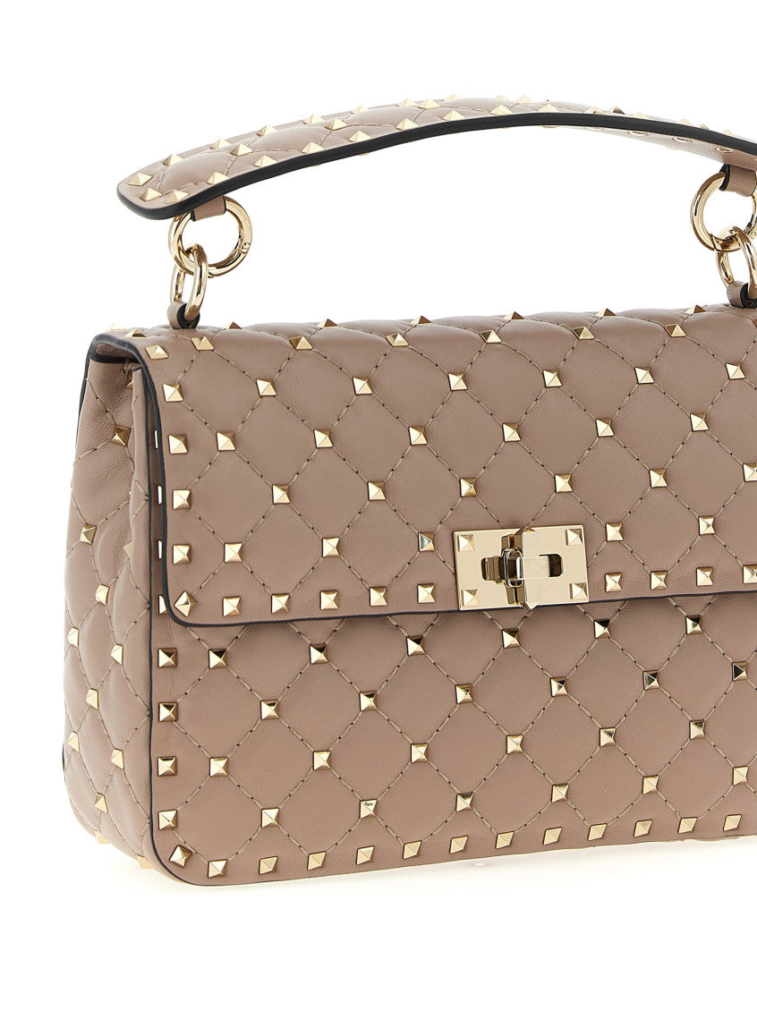 Pink 'Rockstud Spike' Shoulder Bag 3