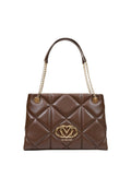 Brown Heart Logo Top Zip Tote 1