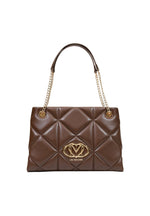 Brown Heart Logo Top Zip Tote 1