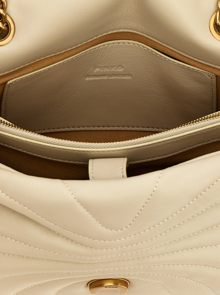 White 'Love Puff Classic' Shoulder Bag 4
