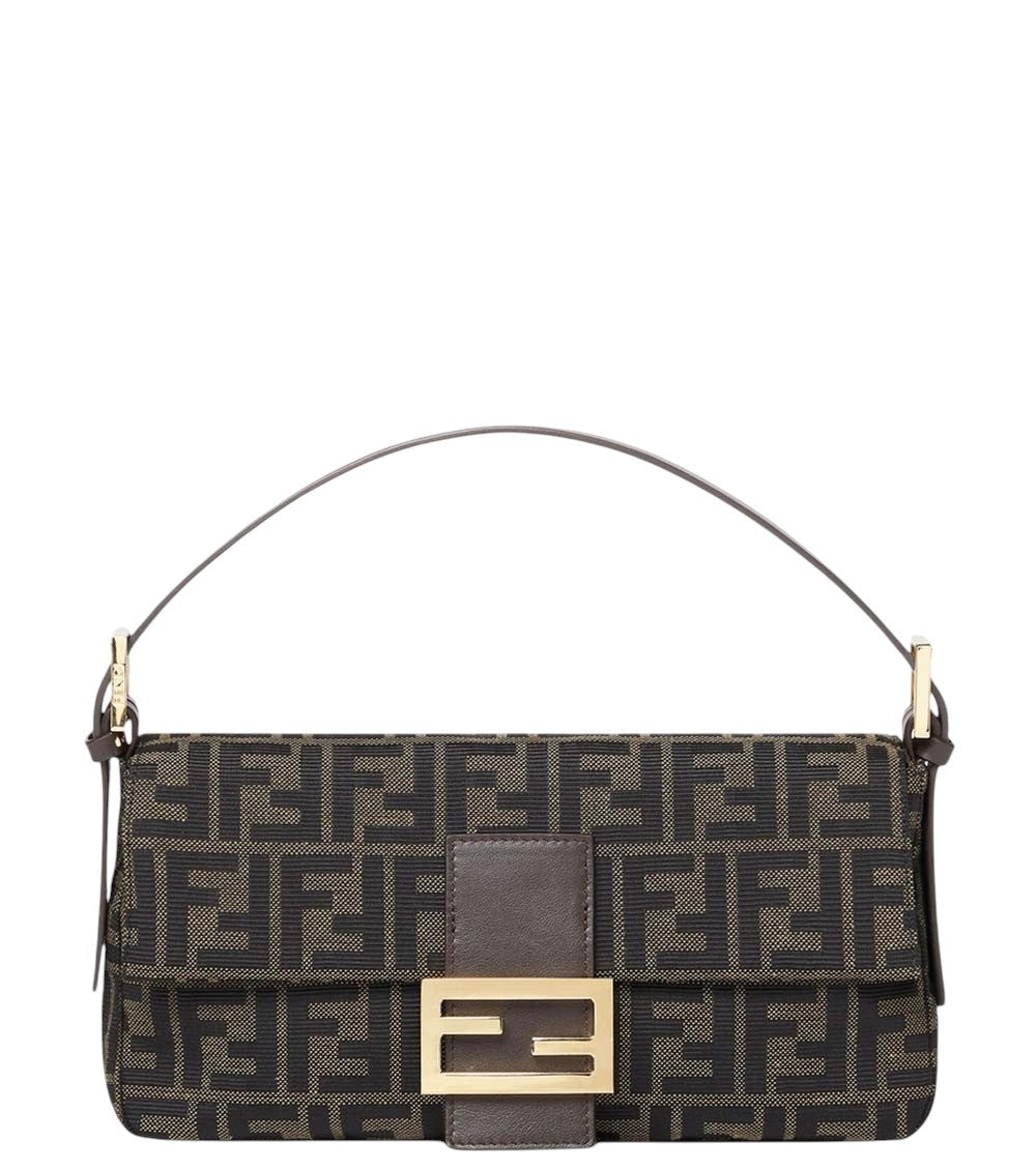 Brown Logo Medium Shoulder Bag 1