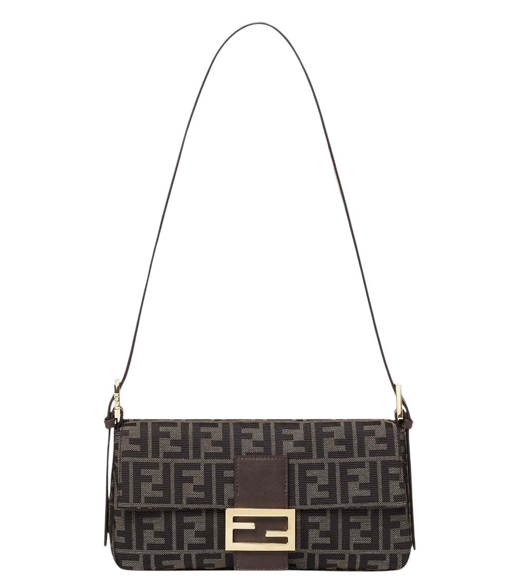 Brown Logo Medium Shoulder Bag 4
